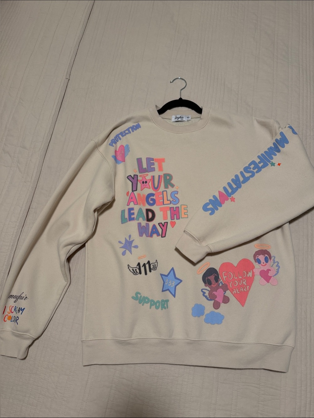 The Mayfair Group Angels All Around You Crewneck